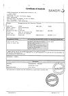 Сертификат Но-шпа раствор для в/в и в/м введ. 20 мг/мл 2 мл 25 шт