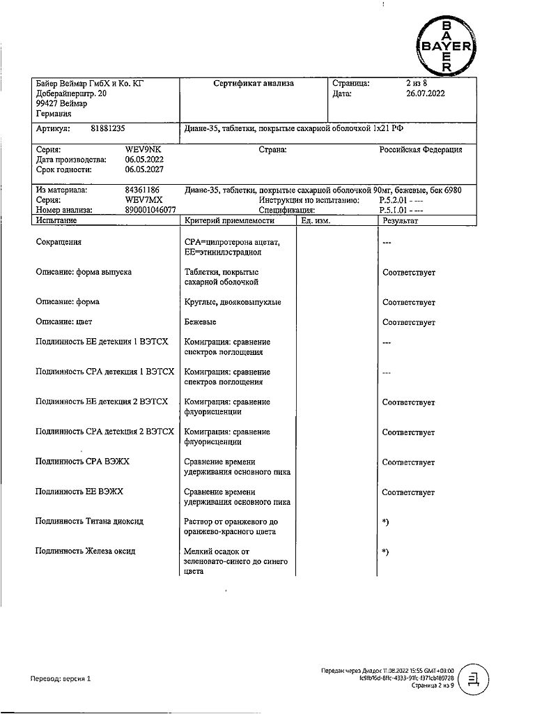 Диане-35 таблетки покрыт.об. 2 мг+0,035 мг 21 шт - купить, цена и отзывы,  Диане-35 таблетки покрыт.об. 2 мг+0,035 мг 21 шт инструкция по применению,  дешевые аналоги, описание, заказать в Москве с доставкой на дом