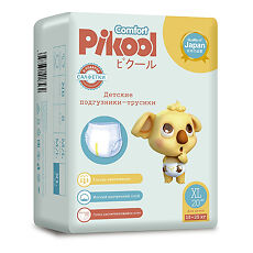 Купить Подгузники-трусики детские Пикул Комфорт XL (15-25кг) x20 + подарок салфетки Пикул Комфорт х10 цена