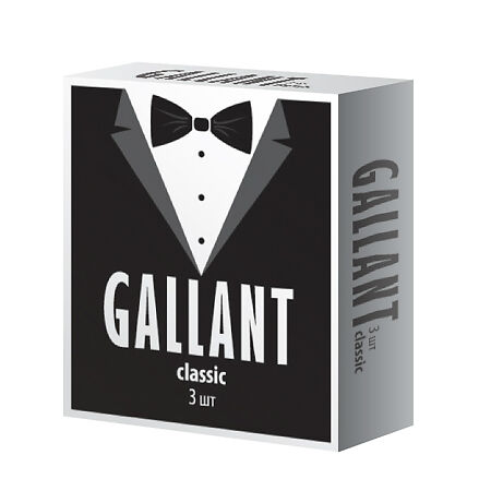 Презервативы Галлант Классические, 3 шт.