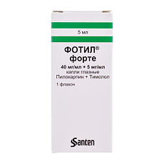 Купить Фотил форте капли глазные 40 мг/мл+5 мг/мл  5 мл 1 шт цена
