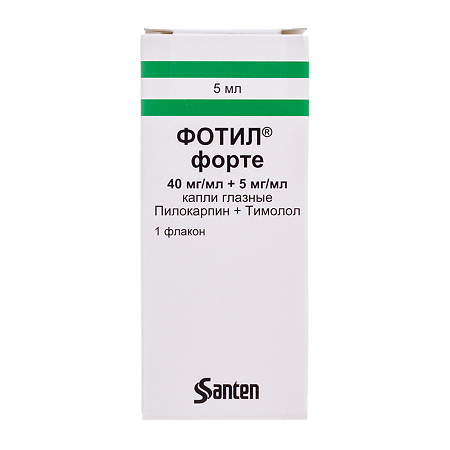 Фотил форте капли глазные 40 мг/мл+5 мг/мл  5 мл 1 шт