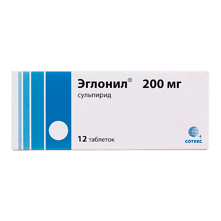 Эглонил таблетки 200 мг 12 шт