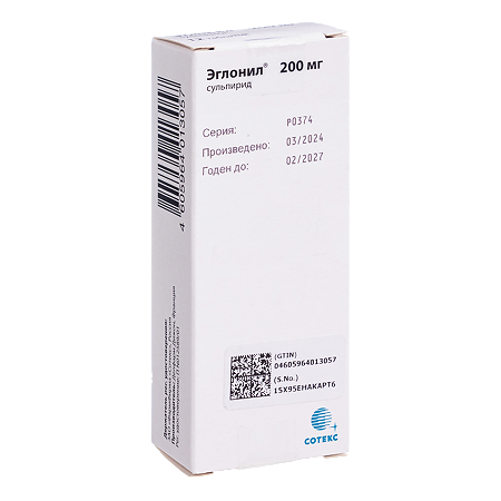 Эглонил таблетки 200 мг 12 шт