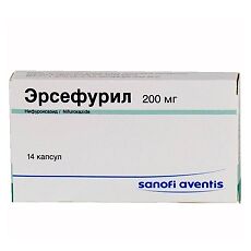 Купить Эрсефурил капсулы 200 мг 14 шт цена