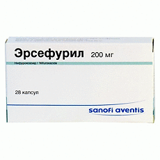 Купить Эрсефурил капсулы 200 мг 28 шт цена
