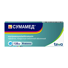 Изображение товара Сумамед таблетки покрыт.плен.об. 125 мг 6 шт