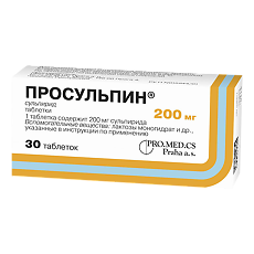 Купить Просульпин таблетки 200 мг 30 шт цена