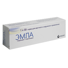 Купить Эмла крем для местного и наружного применения 30 г туба 1 шт цена