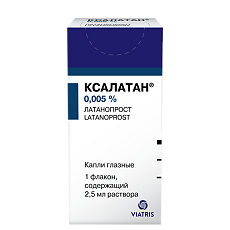 Изображение товара Ксалатан капли глазные 0,005 % 2,5 мл фл 1 шт