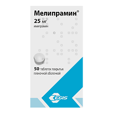 Купить Мелипрамин таблетки покрыт.плен.об. 25 мг 50 шт цена
