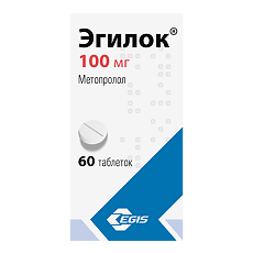 Изображение товара Эгилок таблетки 100 мг 60 шт