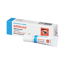 Купить Флоксал мазь глазная 3 мг/г 3 г 1 шт цена