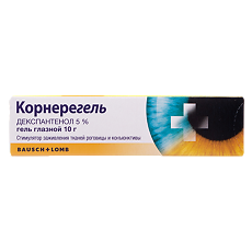 Изображение товара Корнерегель гель глазной 5 % 10 г 1 шт