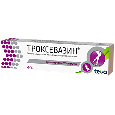 Изображение товара Троксевазин гель для наружного применения 2 % 40 г 1 шт