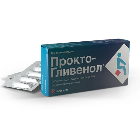 Прокто-гливенол суппозитории ректальные 10 шт
