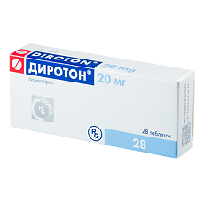 Купить Диротон таблетки 20 мг 28 шт цена