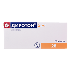Купить Диротон таблетки 5 мг, 28 шт. цена