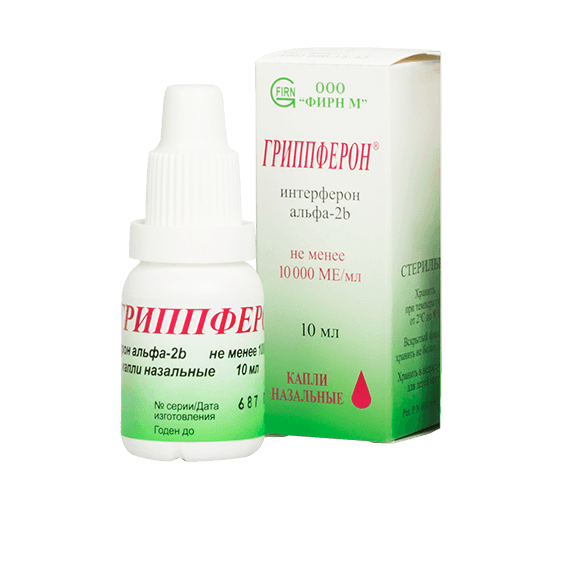 Гриппферон Капли Назальные 10000 Ме/Мл 10 Мл 1 Шт - Купить, Цена И.