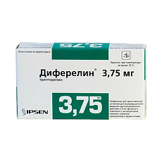 Купить Диферелин лиофилизат д/приг суспензии для в/м введ пролонг действия 3,75 мг фл 1 шт цена