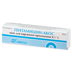Купить Гентамицин-АКОС мазь для наружного применения 0,1 % 15 г 1 шт цена