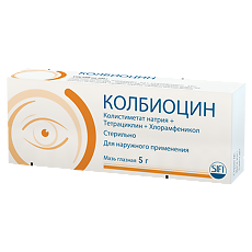 Изображение товара Колбиоцин мазь глазная туба 5 г 1 шт