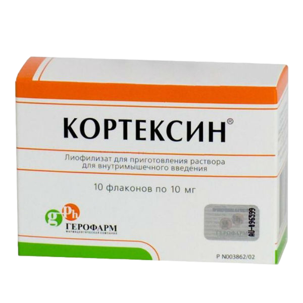 Кортексин Лиофилизат Д/Приг Раствора Для В/М Введ 10 Мг 22 Г 10 Шт.