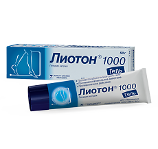 Изображение товара Лиотон 1000 гель для наружного применения 1000 ме/г 50 г 1 шт