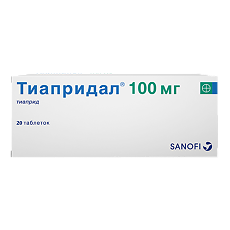 Купить Тиапридал таблетки 100 мг 20 шт цена
