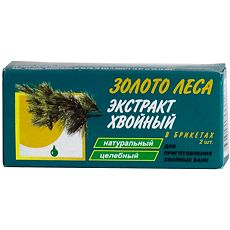 Изображение товара Золото леса Хвойный экстракт брикеты 50 г 2 шт