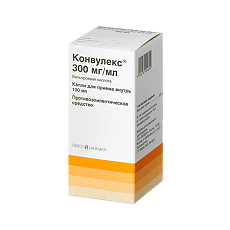 Купить Конвулекс капли для приема внутрь 300 мг/мл 100 мл 1 шт цена