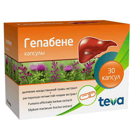Гепабене капсулы 30 шт