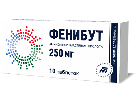 Фенибут таблетки 250 мг 10 шт
