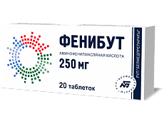 Купить Фенибут таблетки 250 мг 20 шт цена