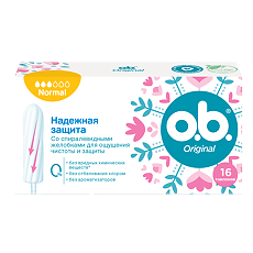 Купить Тампоны o.b. нормал 16 шт цена