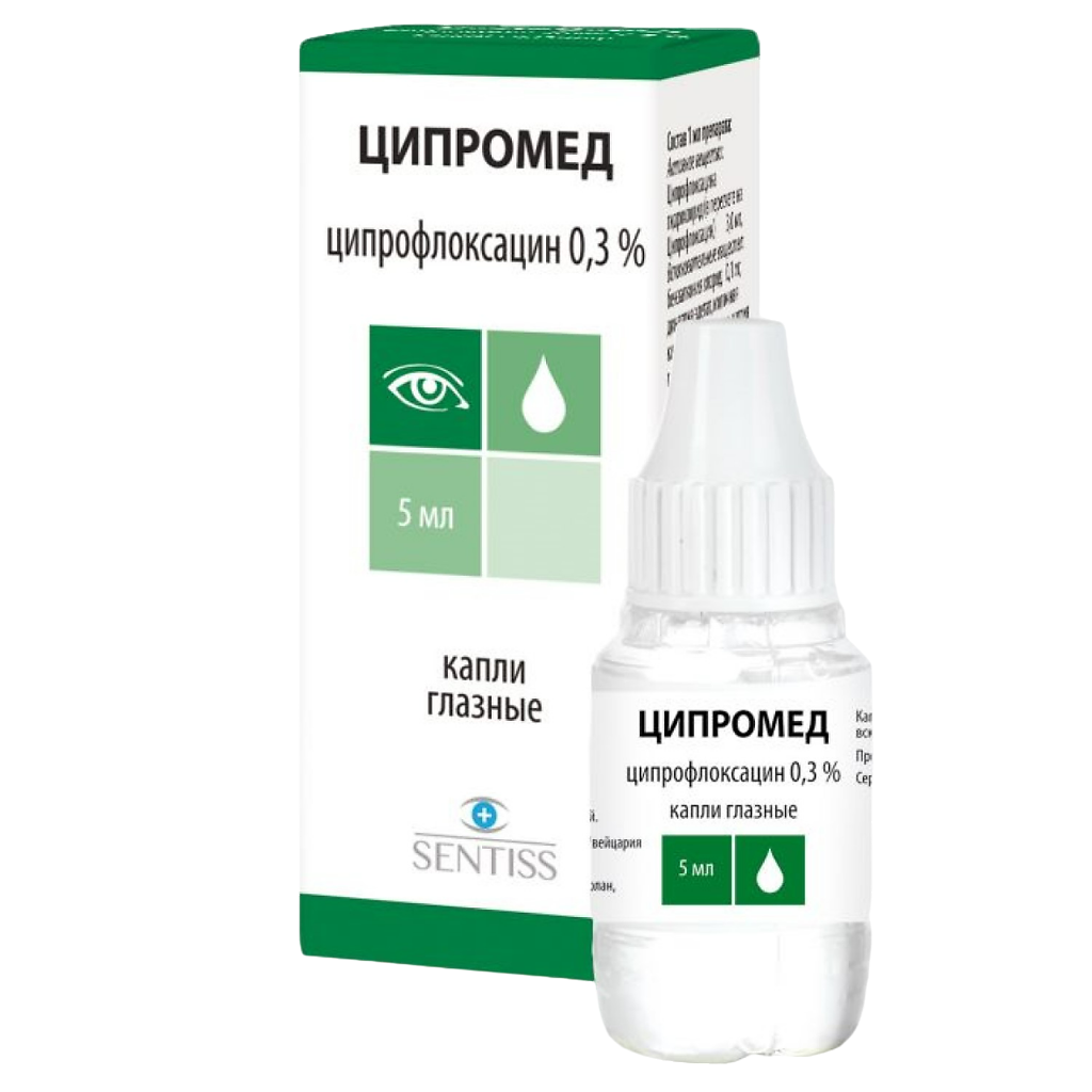 Ципромед Капли Глазные 0,3 % 5 Мл 1 Шт - Купить, Цена И Отзывы.