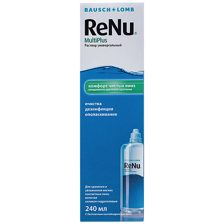 Renu Multiplus раствор для линз универсальный 240 мл 1 шт