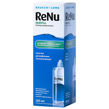 Renu Multiplus раствор для линз универсальный 360 мл 1 шт