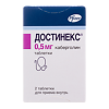 Достинекс таблетки 0,5 мг 2 шт