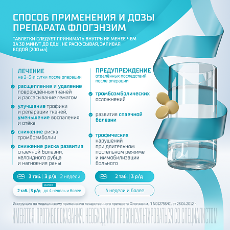 Флогэнзим таблетки кишечнорастворимые покрыт.об. 40 шт