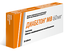 Изображение товара Диабетон МВ таблетки с модифицированным высвобождением 60 мг 30 шт