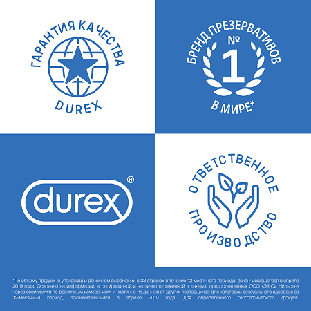 Презервативы Durex Extra Safe утолщенные 12 шт