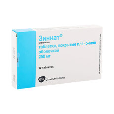 Купить Зиннат таблетки покрыт.плен.об. 250 мг 10 шт цена