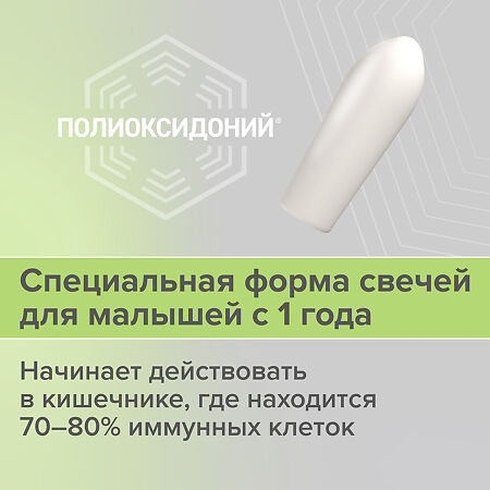 Полиоксидоний суппозитории вагинальные и ректальные 6 мг 10 шт