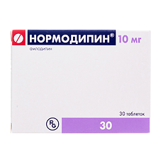 Изображение товара Нормодипин таблетки 10 мг 30 шт