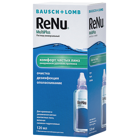 Renu Multiplus раствор для линз универсальный 120 мл 1 шт
