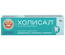 Купить Холисал гель стоматологический 10 г 1 шт цена