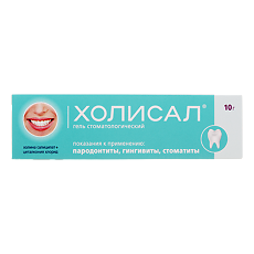 Купить Холисал гель стоматологический 10 г 1 шт цена