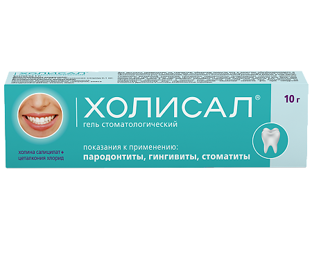 Холисал гель стоматологический 10 г 1 шт