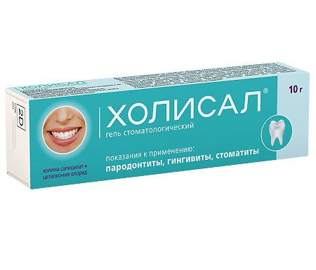 Холисал гель стоматологический 10 г 1 шт